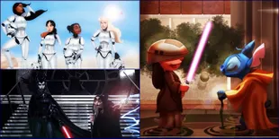 Unyu! Saat Sederet Tokoh Kartun Disney Pakai Kostum Star Wars
