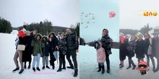 Usai Hadiri Nikahan Syahrini, Aisyahrani Liburan ke Gunung Fuji