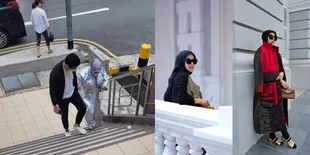 Viral Potret Diduga Syahrini Dituntun Reino Barack, Rumor Kehamilan Semakin Ramai Beredar - Sang Artis Masih Bungkam