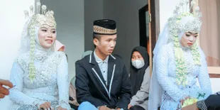 Viral Potret Pria Lombok Nikahi 2 Wanita Sekaligus, Setuju Jalani Poligami - Salah Satunya Mantan Pacar