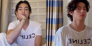 Visual Boyfriend Material, Ini Deretan Foto V BTS Pakai Kaus Putih 'CELINE': Tampil Simple Tapi Gantengnya Kebangetan!