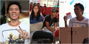 Yuk Intip Serunya Saat Bimbim dan Kaka Slank Mencoblos di TPS