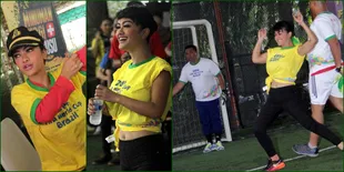 Yuk Lihat Serunya Julia Perez Main Bola di Lapangan Futsal