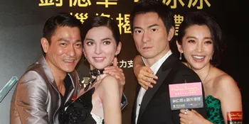 Patung Andy Lau - Li Bingbing Dipajang Berdampingan