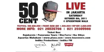 50 Cent Siap 'Bakar' Jakarta!