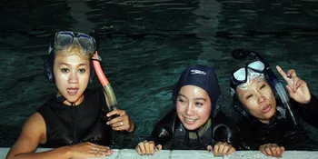 3 Macan Deg-degan Diving Perdana