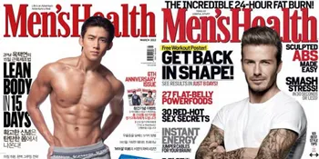 Taecyeon 2PM Vs David Beckham di 'Men's Health'