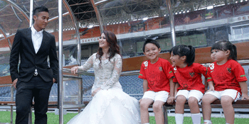 Anak Okie Agustina Antusias Foto Prewedding