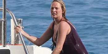 Liburan Ibu Hamil Ala Uma Thurman