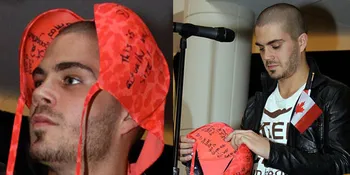 Personel The Wanted Kenakan Bra di Kepala