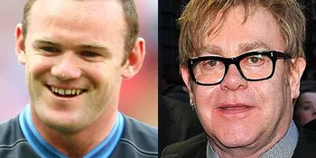 Wayne Rooney - Elton John Saingan Cangkok Rambut!