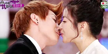 Wah, Kang Sora Beri Ciuman Kejutan Untuk Leeteuk Super Junior!