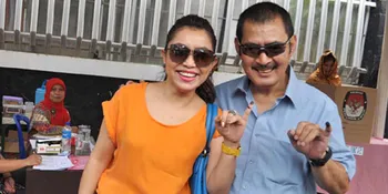 Mayangsari Nyoblos Bareng Suami