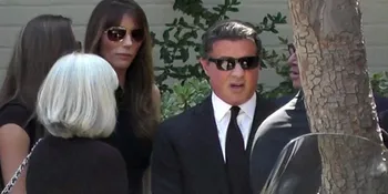 Duka Sylvester Stallone di Pemakaman Anaknya