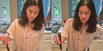 4 Potret Sederhana Dian Sastro Masak di Rumah, Penampilan Cantik Naturalnya Curi Perhatian