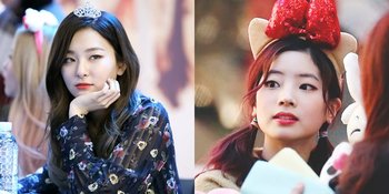 6 K-Pop Idol Cewek Dengan Kelopak Mata Monolid, Seulgi Red Velvet - Dahyun TWICE