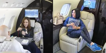 6 Kemiripan Jet Pribadi Syahrini dan Maia Estianty, Sama Mewahnya!