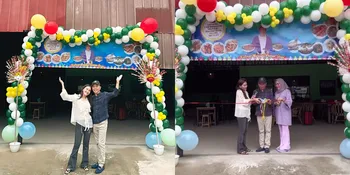 6 Potret Ayu Ting Ting Tampil Kasual dan Modis di Pembukaan Cabang Baru Warung Makan Ayah Ojak, Terpancar Suasana Bahagia