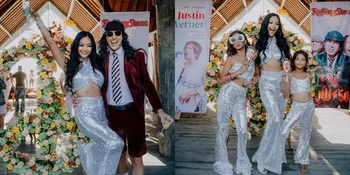 6 Potret Indah Kalalo Rayakan Ulang Tahun Suami, Unik Bertema Rock and Roll - Tampil Kompak Bersama Anak