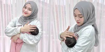 6 Potret Putri Delina Gendong Baby Selina, Jadi Keponakan Pertama - Rizky Febian Sebut Sudah Cocok