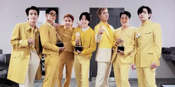 7 Cara BTS Mengekspresikan Kegembiraan Setelah Menang Artist of The Year di American Music Awards 2021