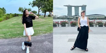 7 Gaya Angel Karamoy Liburan di Singapura, Tampil Santai bak Anak SMA Lagi Jalan-Jalan