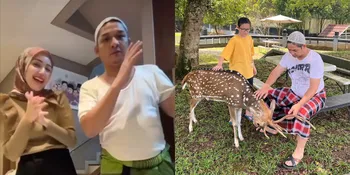 7 Gaya Pasha Ungu Saat di Rumah Aja, Style Bapak-Bapak Banget Pakai Sarung dan Kaos Oblong