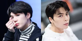 7 K-Pop Idol Makin Ganteng Dengan Rambut Hitam Legam, Suga BTS - Johnny NCT