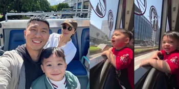 Momen Issa Anak Nikita Willy Naik Busway, Nyanyi Bus Tayo Tapi Liriknya Diganti Bikin Ngakak