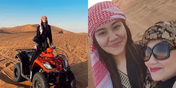 7 Potret Aaliyah Massaid dan Reza Artamevia di Dubai, Salfok Cantik Bersorban