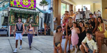 Potret Akur Wulan Guritno Liburan di Bali Bareng Sabda Ahessa dan Adilla Dimitri sang Mantan Suami