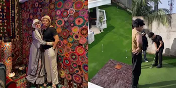 7 Potret Anak-Anak Gen Halilintar Buatkan Kedua Orang Tuanya Lapangan Golf di Rumah - Proses sampai Setengah Tahun