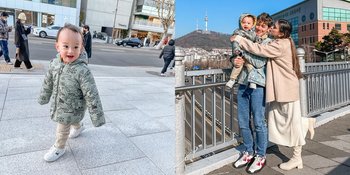 7 Potret Anzel Anak Audi Marissa dan Anthony Xie di Korea, Gemes bak Warga Lokal