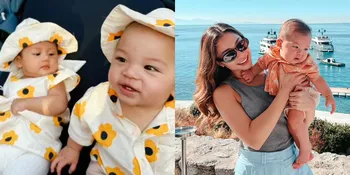 7 Potret Baby Izz Anak Nikita Willy di Bali, Nikmati Sunset - Asyik Minum Es Degan