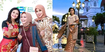 7 Potret Bella Saphira Ketika Kondangan, Anggun Pakai Songket - Gaya Makeup-nya Curi Perhatian