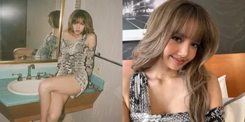 7 Potret Cantik Lisa BLACKPINK dengan Gaun Motif Ular di Project Terbaru Bareng Maroon 5