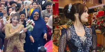 7 Potret Fuji di Pernikahan Frans Faisal yang Super Excited Dapat Bunga Pengantin, Sambil Loncat-Loncat Kecil