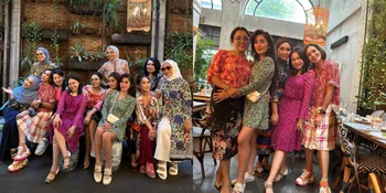 7 Potret Geng Kepompong Mayangsari Lagi Kumpul, Ada Rossa - Ussy Sulistiawaty dan Pakai Dress Code Motif Bunga