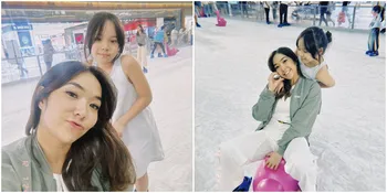 7 Potret Gisel dan Gempi Tunjukkan Kekompakan Saat Ice Skating, Begini Keseruannya!