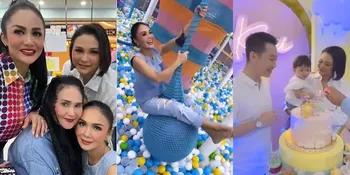 7 Potret Kehebohan Krisdayanti dan Yuni Shara di Ultah Keponakan, Ikutan Joget - Naik Ayunan bak Bocah