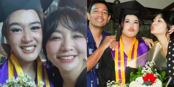 7 Potret Hesti Purwadinata Hadir di Wisuda Anak Sambung, Keduanya Dekat bak Kandung