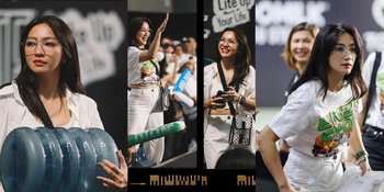 7 Potret Hesti Purwadinata yang Cantik dan Awet Muda Saat Jadi Suporter Tenis - bak Idol Korea yang Ikut ISAC