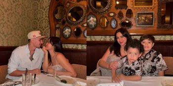 7 Potret Jessica Iskandar Makan Bersama Keluarga Rayakan Ultah, Salfok ke Baju 2 Anak Cowoknya yang Pakai Batik