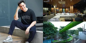 7 Potret Kantor Baru Baim Wong, Ada Air Terjun dan Kolam Renang bak Waterboom - Berasa Lagi Liburan
