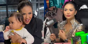 7 Potret Kris Dayanti Ikut Live Olshop Aurel Hermansyah, Totalitas Pakai Baju Bling-Bling