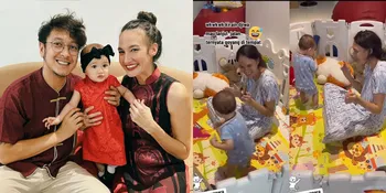 7 Potret Nadine Chandrawinata Saat Momong Baby Djiwa, ala Ibu Indonesia Banget - Tampil Sederhana Pakai Daster