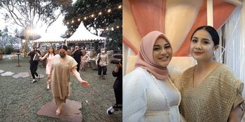 Meski Tak Sesuai Dress Code, Ini 7 Potret Nagita Slavina di Baby Shower Aurel Hermansyah yang Tetap Menawan dengan Gaun Warna Hijau
