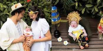 7 Potret Newborn Photoshoot Baby Djiwa Anak Nadine Chandrawinata, Usung Konsep Kearifan Lokal - Wajahnya Bule Banget!