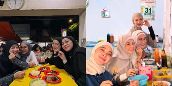 7 Potret Ratna Galih, Nina Zatulini, dan Genk-nya Kulineran di Makassar - Tidak Segan Makan di Warung Sederhana