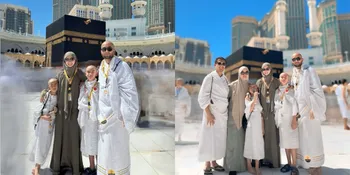 7 Potret Revalina S Temat Umrah Bareng Keluarga, Dua Anak Tampil Kompak dengan Rambut Plontos